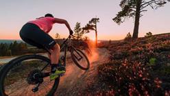 Cykling downhill på Idre Fjäll